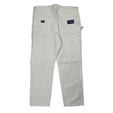 Dickies Carpenter Pants - 38W 32L White Cotton