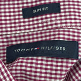 Tommy Hilfiger Checked Shirt - Large Red Cotton