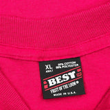 Fruit Of The Loom Single Stitch T-Shirt - XL Red Cotton Blend