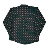 Natural Issue Polka Dot Patterned Shirt - Medium Green Cotton