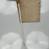 Lee Carpenter Shorts - 34W 9L Beige Cotton