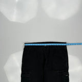Wrangler Cargo Trousers - 36W 30L Black Cotton
