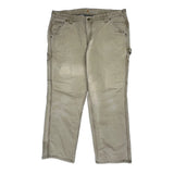 Carhartt Double Knee Carpenter Trousers - 38W 30L Beige Cotton