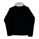 Ralph Lauren Quilted Fleece Jacket - Medium Black & White Polyester
