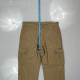 Wrangler Cargo Pants - 35W 30L Khaki Cotton