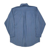 Nautica Striped Shirt - Large Blue Cotton