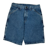 Wrangler Denim Shorts - 29W 11L Blue Cotton