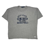 Basketball Polo By Ralph Lauren Graphic T-Shirt - 2XL Gray Cotton