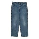 Loose Original Fit Carhartt Double Knee Carpenter Pants - 38W 34L Blue Cotton