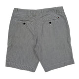 Tommy Hilfiger Pinstripe Chino Shorts - 32W 10L Grey Cotton