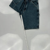 Wrangler Denim Shorts - 30W 10L Dark Wash Cotton