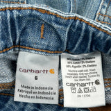 Age 6 Carhartt Double Knee Carpenter Jeans - XS Blue Cotton