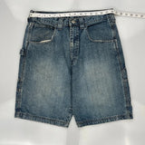 Unbranded Cargo Carpenter Shorts - 32W 10L Blue Denim