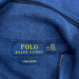 Polo By Ralph Lauren 1/4 Zip - 2XL Blue Cotton
