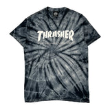 Thrasher Tie-Dye T-Shirt - Medium Black & White Cotton