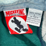 Mickey Mouse Embroidery Mickey Inc Striped Rugby Shirt - Large Multicoloured Cotton