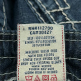 True Religion Cargo Denim Shorts - 40W 12L Blue Cotton