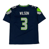 Seahawks Nike #3 Wilson Football Jersey - Large Navy Polyester