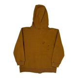 Age 8-10 Carhartt Spellout Hoodie - Small Brown Cotton