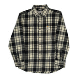 Carhartt Checked Flannel Shirt - Medium Black & White Cotton