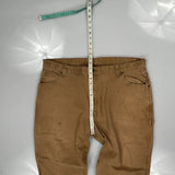 Dickies Double Knee Carpenter Trousers - 36W 29L Brown Cotton
