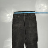 550 Levis Jeans - 32W 34L Black Cotton