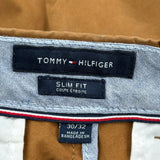 Tommy Hilfiger Slim Fit Chinos - 30W 31L Brown Cotton