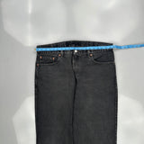 550 Levis Jeans - 38W 30L Black Denim