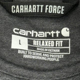 Carhartt Force Carhartt Hoodie - Large Gray Cotton Blend