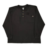 Dickies Long Sleeve T-Shirt - 2XL Black Cotton