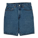 505 Levis Denim Shorts - 30W 10L Blue Cotton