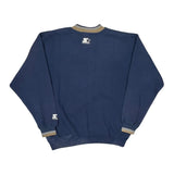 Notre Dame Fighting Irish Starter College Sweatshirt - Large Blue Cotton