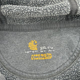 Carhartt Spellout Hoodie - 2XL Grey Cotton Blend