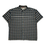 The North Face Checked Short Sleeve Shirt - XL Brown Polyester