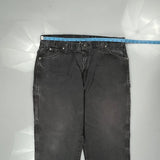 Unbranded Carpenter Trousers - 38W 33L Grey Cotton