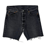Levis Denim Shorts - 34W 10L Black Cotton