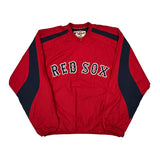 Red Sox Majestic Mlb Windbreaker - Large Red Polyester