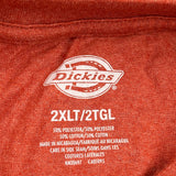 Dickies T-Shirt - 2XL Red Polyester Blend