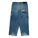 Southpole Hip Hop Carpenter Shorts - 37W 18L Blue Cotton