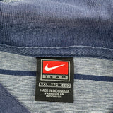 Nike Striped Polo Shirt - 2XL Blue Cotton