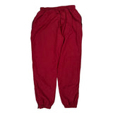 Reebok Track Pants - Large Red Polyester