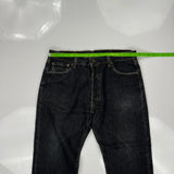Levis 501 Jeans - 34W 30L Black Cotton