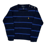 Age 4 Polo By Ralph Lauren Striped Sweater - XS Navy Cotton