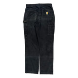 Carhartt Carpenter Trousers - 30W 32L Black Cotton