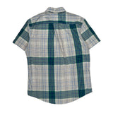 Tommy Hilfiger Checked Short Sleeve Shirt - Large Blue Cotton
