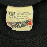 Single Stitch Lathrop Soccer Screen Stars Graphic T-Shirt - 2XL Black Cotton Blend