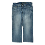 Helix Boot Cut Jeans - 36W 30L Blue Cotton