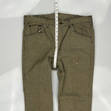 Lee Checked Trousers - 37W 31L Brown Cotton