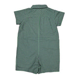 Age 28 Months Ralph Lauren Checked Bodysuit - 3XS Green Cotton