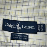 Ralph Lauren Checked Shirt - Large White Cotton